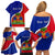 personalised-haiti-independence-day-family-matching-off-shoulder-short-dress-and-hawaiian-shirt-ayiti-national-emblem-with-polynesian-pattern