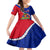Personalised Haiti Independence Day Family Matching Short Sleeve Bodycon Dress and Hawaiian Shirt Ayiti National Emblem With Polynesian Pattern - Wonder Print Shop