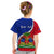 Personalised Haiti Independence Day Kid T Shirt Ayiti National Emblem With Polynesian Pattern - Wonder Print Shop