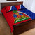 Personalised Haiti Independence Day Quilt Bed Set Ayiti National Emblem With Polynesian Pattern - Wonder Print Shop