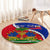 personalised-haiti-independence-day-round-carpet-ayiti-national-emblem-with-polynesian-pattern