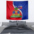 Personalised Haiti Independence Day Tapestry Ayiti National Emblem With Polynesian Pattern - Wonder Print Shop