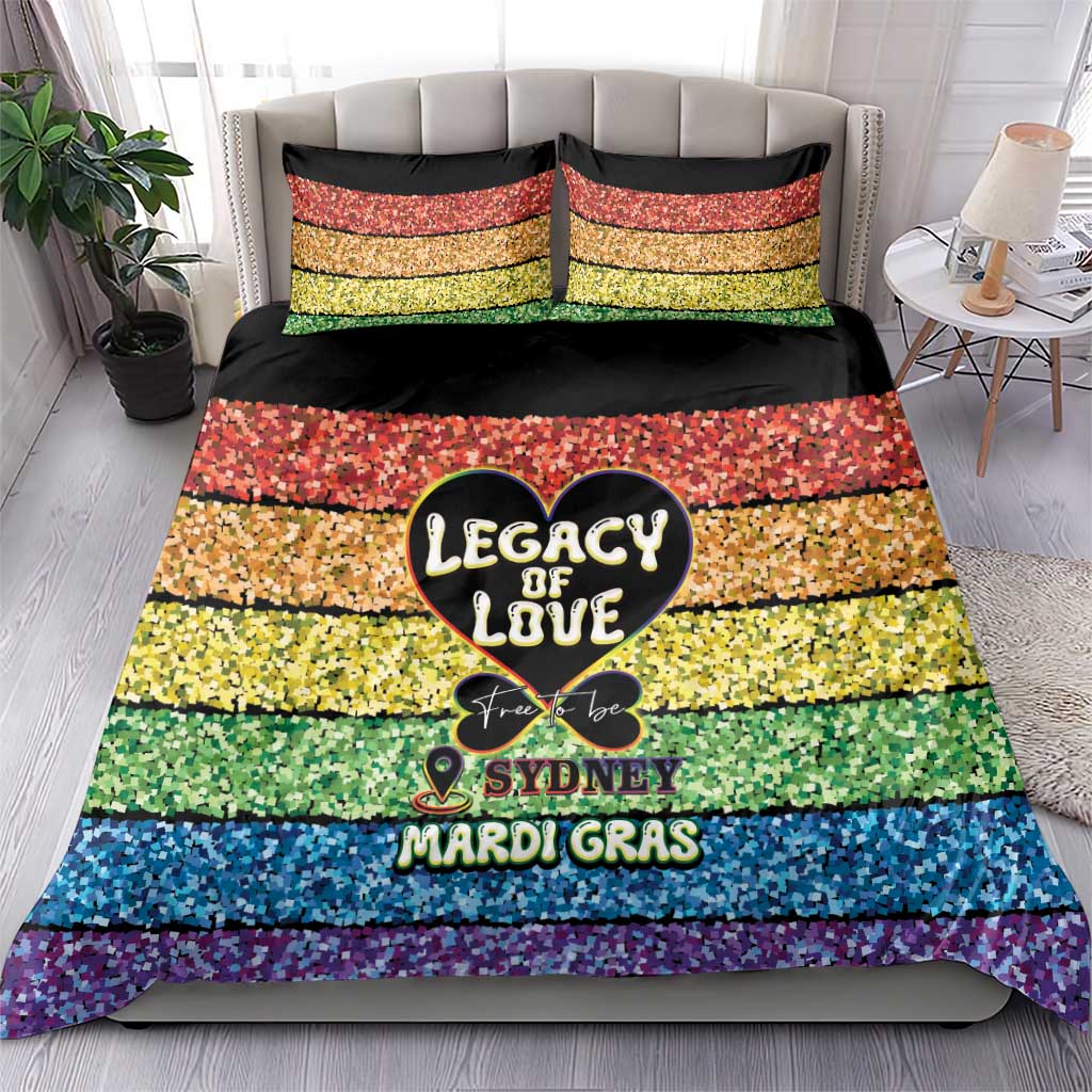 Free To Be Sydney Mardi Gras Bedding Set Legacy Of Love