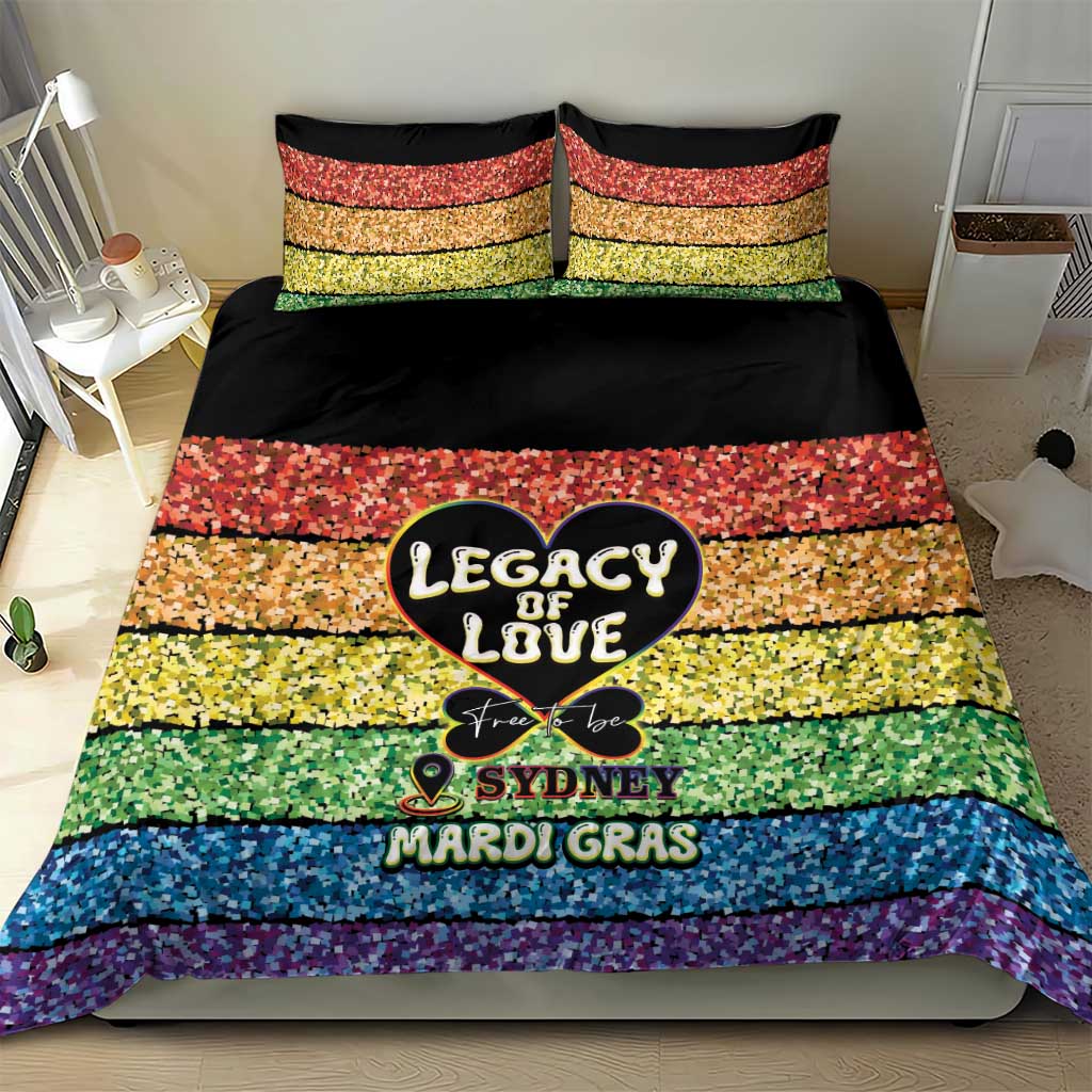 Free To Be Sydney Mardi Gras Bedding Set Legacy Of Love