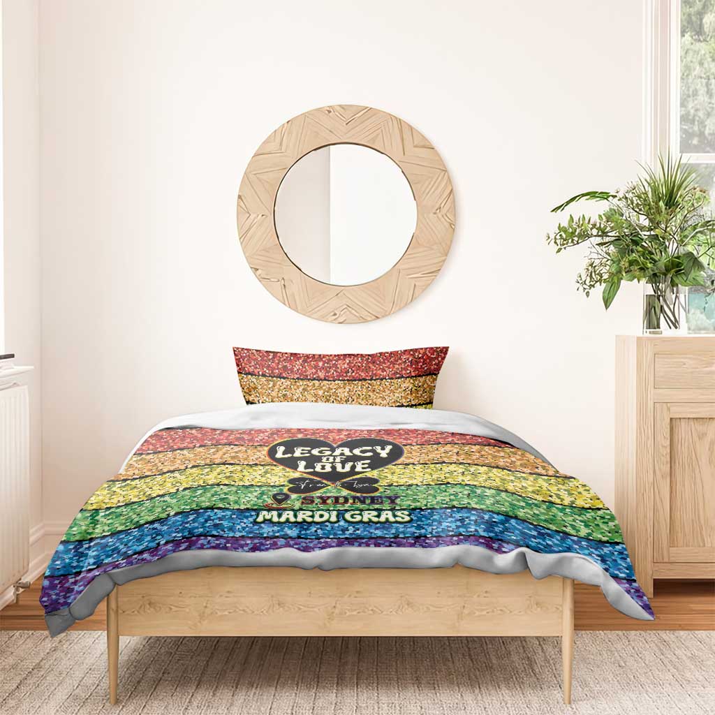 Free To Be Sydney Mardi Gras Bedding Set Legacy Of Love