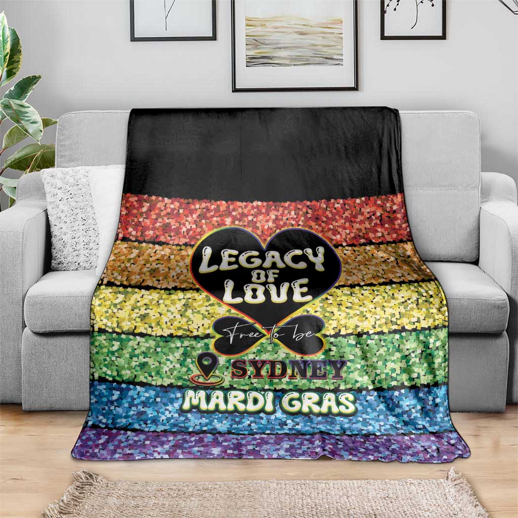 Free To Be Sydney Mardi Gras Blanket Legacy Of Love