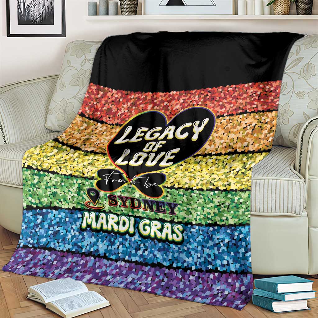 Free To Be Sydney Mardi Gras Blanket Legacy Of Love