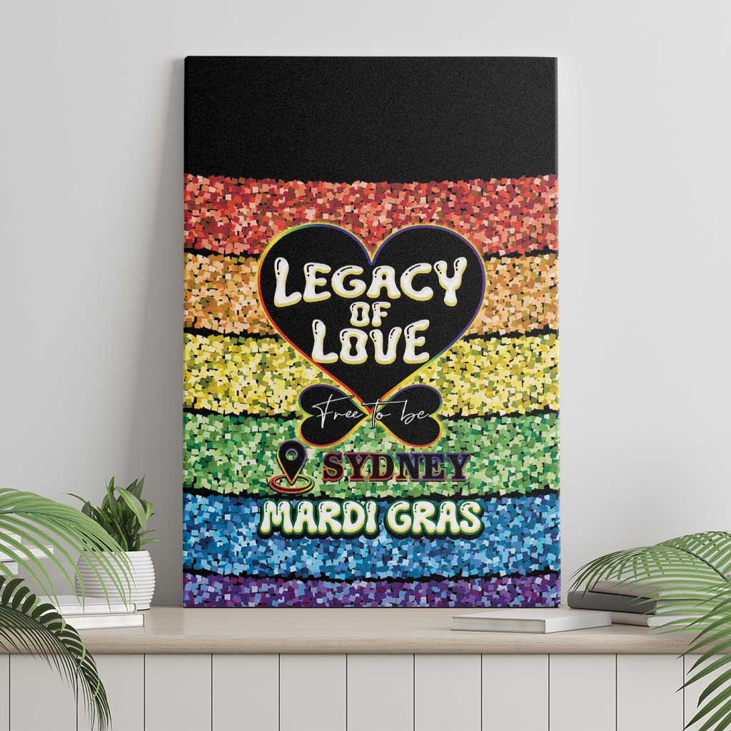 Free To Be Sydney Mardi Gras Canvas Wall Art Legacy Of Love