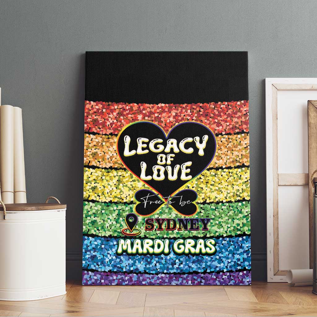 Free To Be Sydney Mardi Gras Canvas Wall Art Legacy Of Love