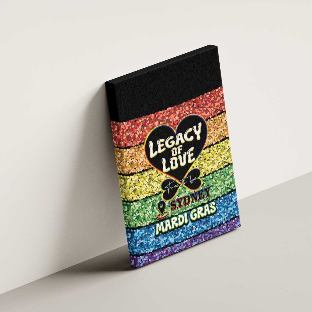 Free To Be Sydney Mardi Gras Canvas Wall Art Legacy Of Love