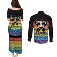 Free To Be Sydney Mardi Gras Couples Matching Puletasi and Long Sleeve Button Shirt Legacy Of Love