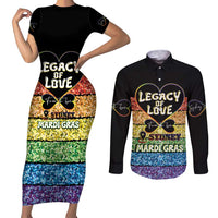 Free To Be Sydney Mardi Gras Couples Matching Short Sleeve Bodycon Dress and Long Sleeve Button Shirt Legacy Of Love