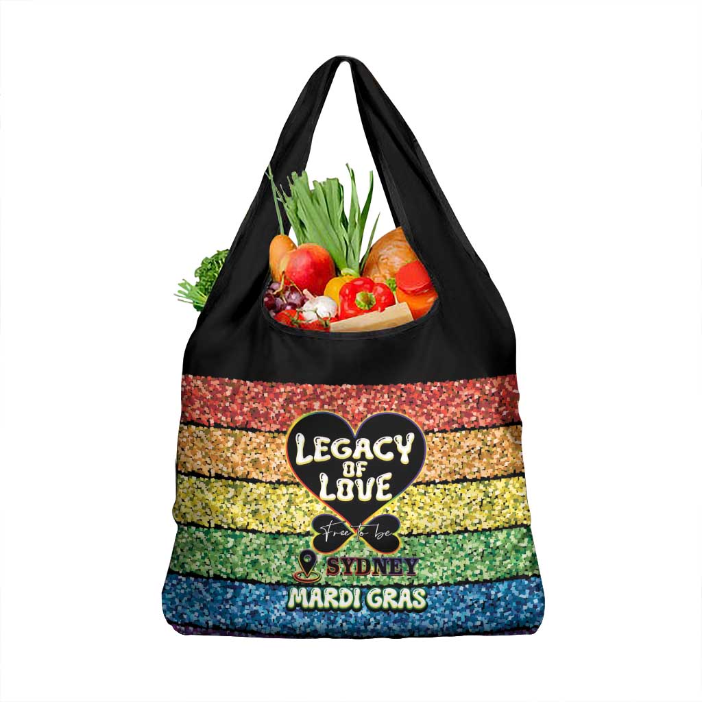 Free To Be Sydney Mardi Gras Grocery Bag Legacy Of Love