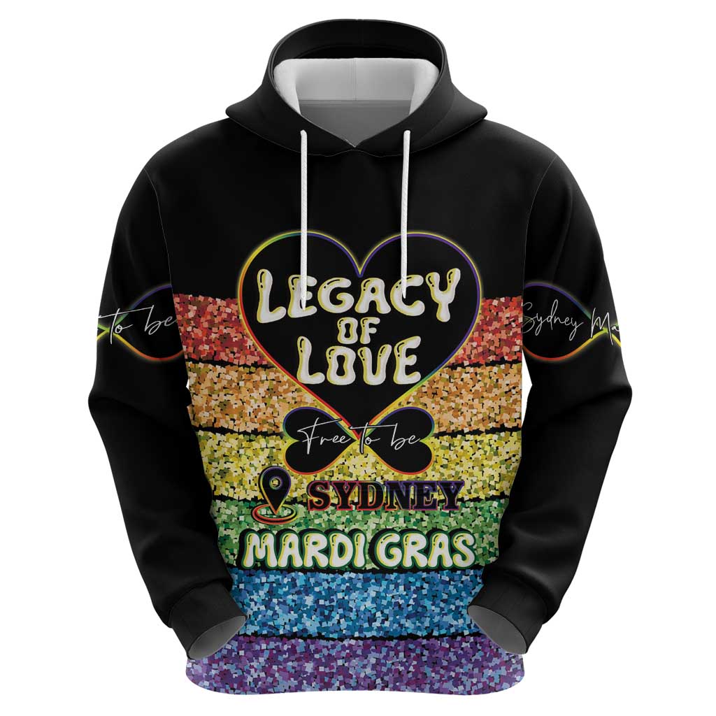 Free To Be Sydney Mardi Gras Hoodie Legacy Of Love