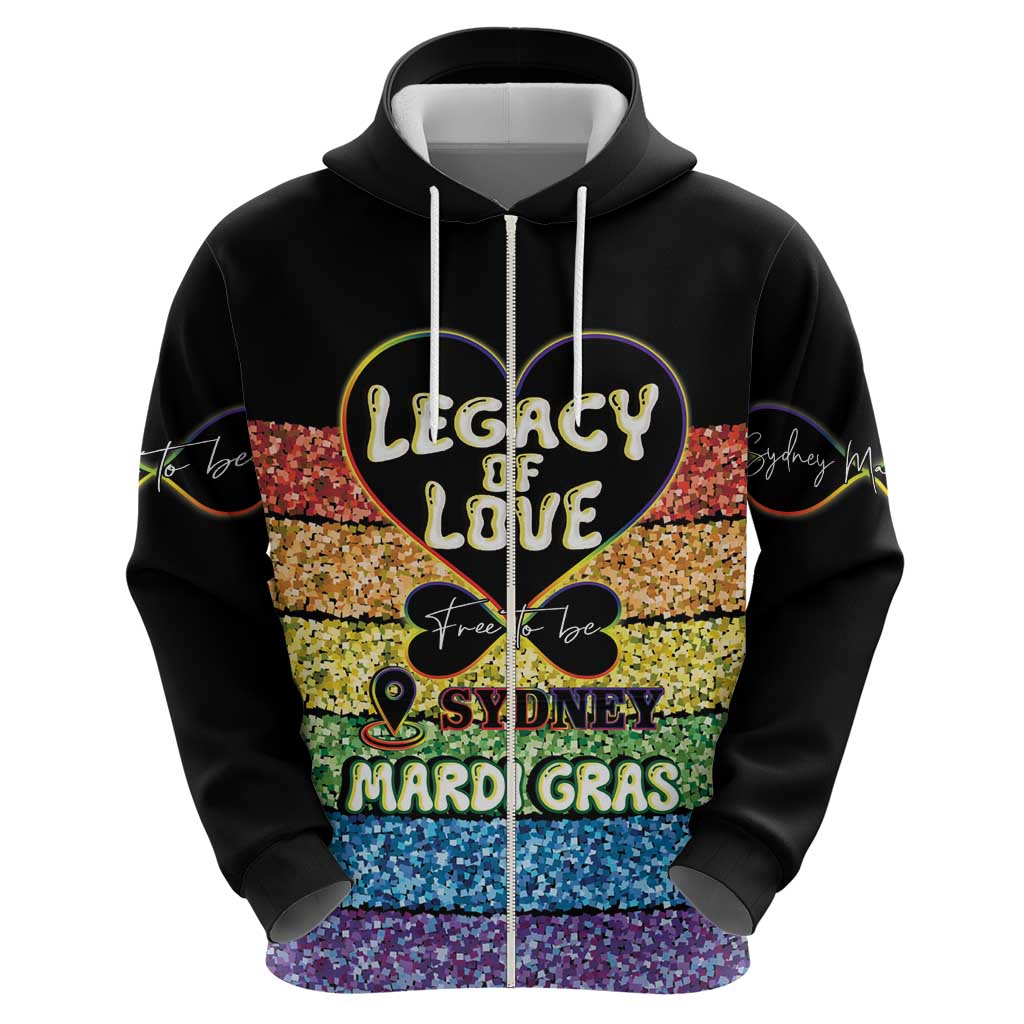 Free To Be Sydney Mardi Gras Hoodie Legacy Of Love