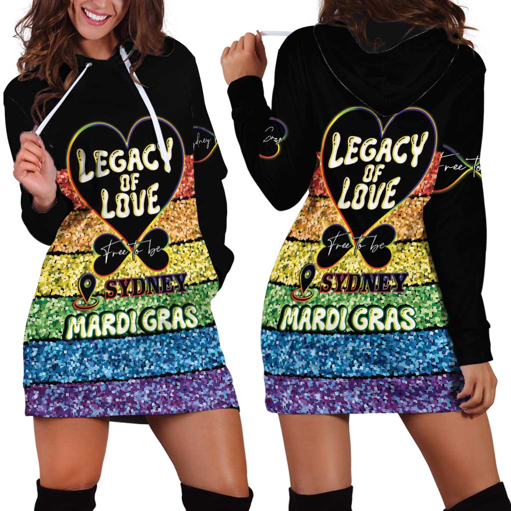 Free To Be Sydney Mardi Gras Hoodie Dress Legacy Of Love