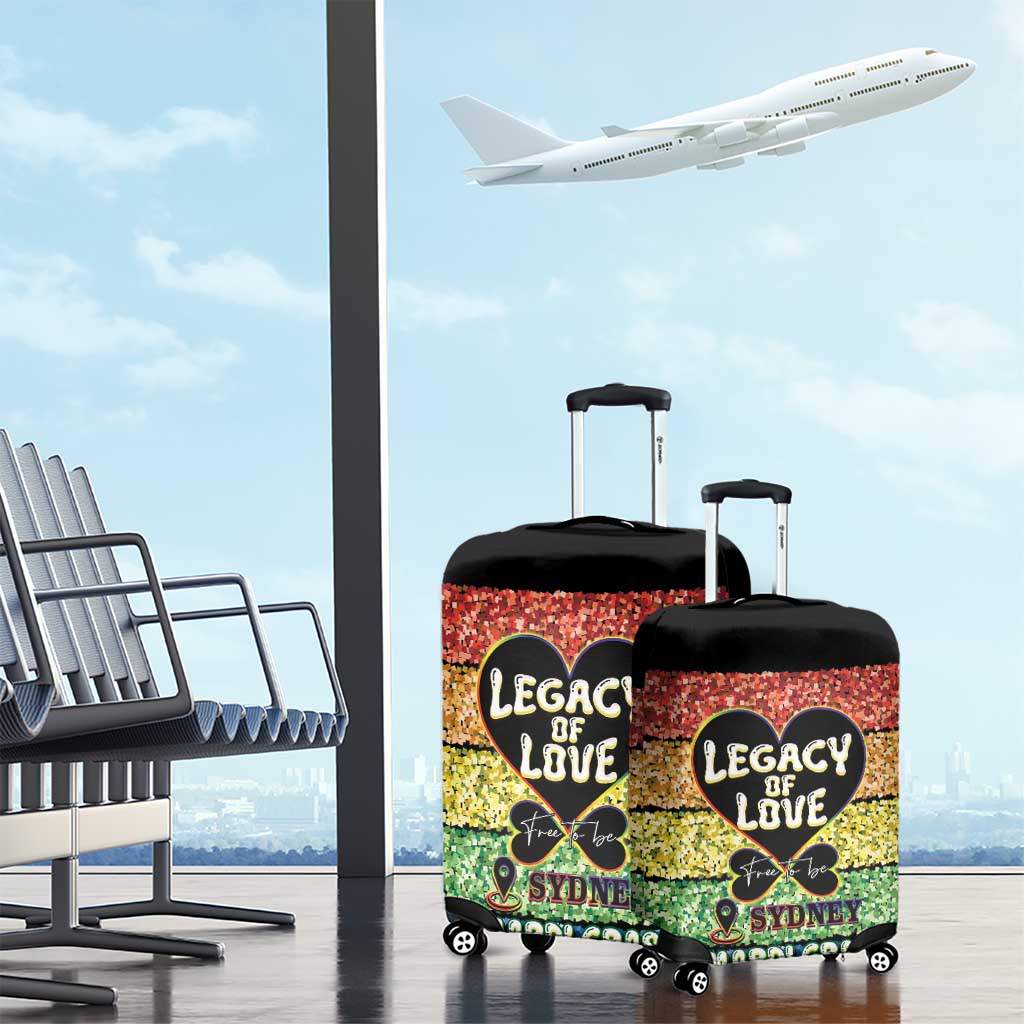 Free To Be Sydney Mardi Gras Luggage Cover Legacy Of Love