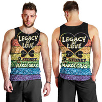Free To Be Sydney Mardi Gras Men Tank Top Legacy Of Love - Wonder Print Shop