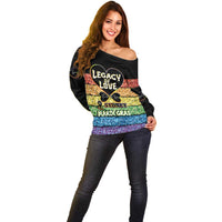 Free To Be Sydney Mardi Gras Off Shoulder Sweater Legacy Of Love - Wonder Print Shop