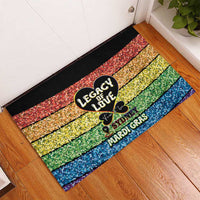 Free To Be Sydney Mardi Gras Rubber Doormat Legacy Of Love - Wonder Print Shop