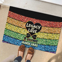 Free To Be Sydney Mardi Gras Rubber Doormat Legacy Of Love - Wonder Print Shop