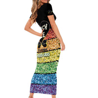 Free To Be Sydney Mardi Gras Short Sleeve Bodycon Dress Legacy Of Love - Wonder Print Shop