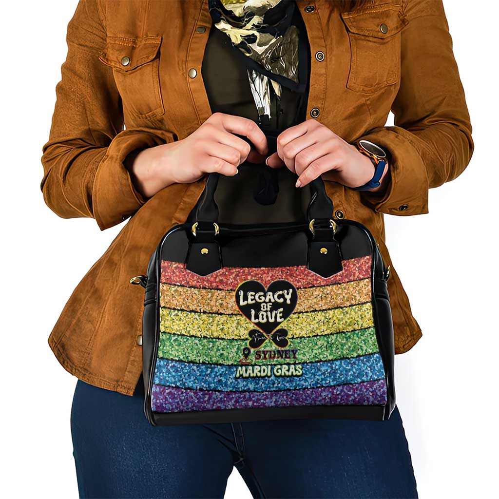 Free To Be Sydney Mardi Gras Shoulder Handbag Legacy Of Love - Wonder Print Shop
