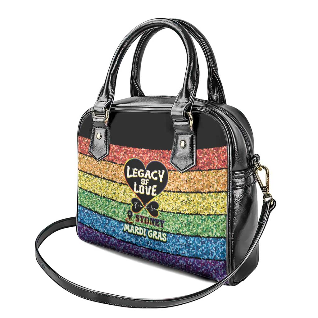 Free To Be Sydney Mardi Gras Shoulder Handbag Legacy Of Love - Wonder Print Shop