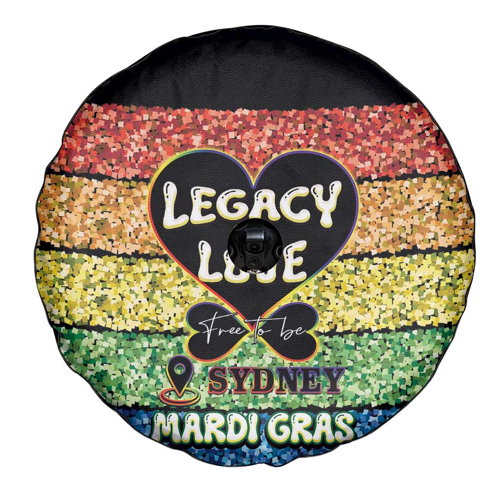 Free To Be Sydney Mardi Gras Spare Tire Cover Legacy Of Love - Wonder Print Shop