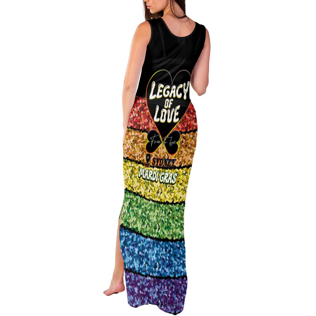Free To Be Sydney Mardi Gras Tank Maxi Dress Legacy Of Love - Wonder Print Shop