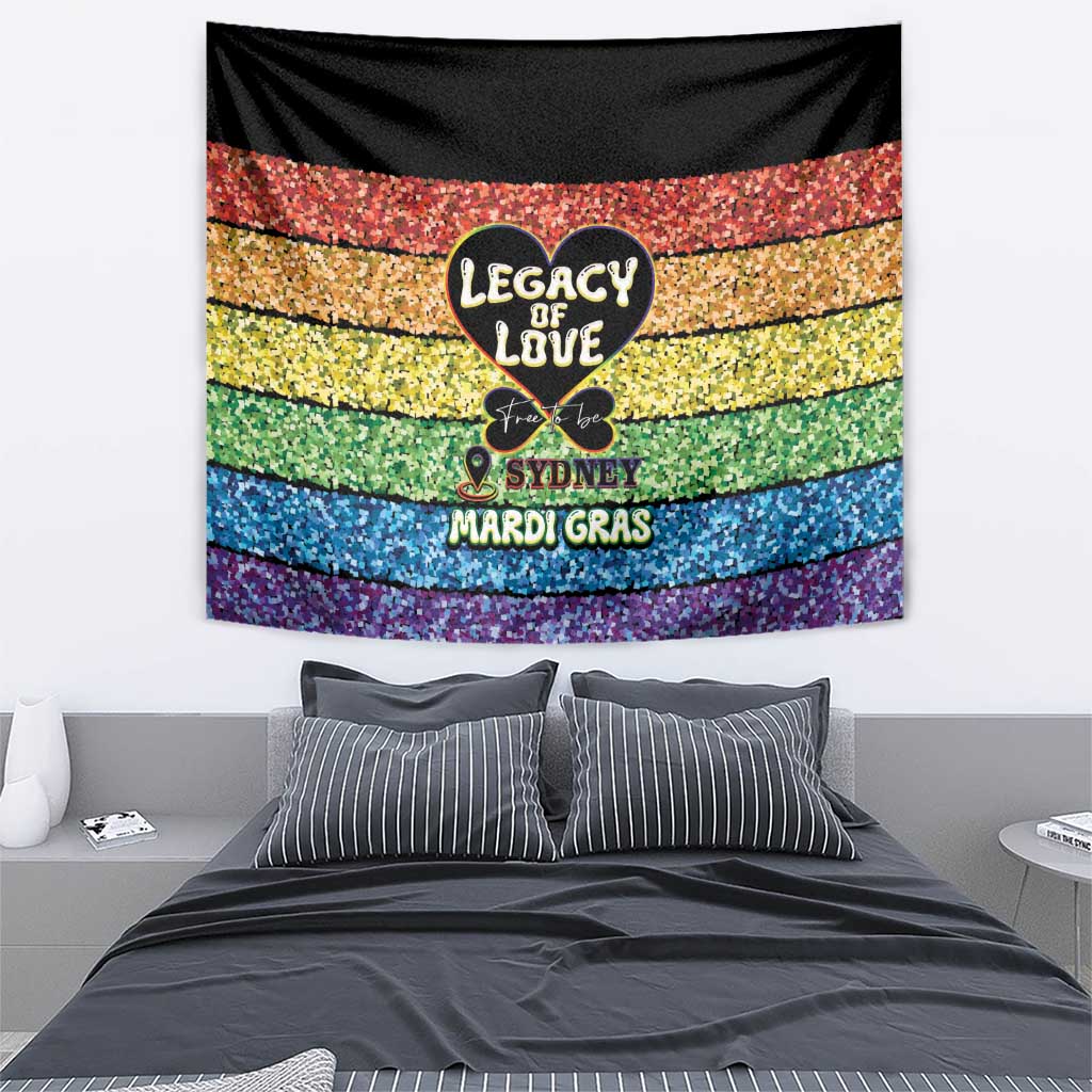 Free To Be Sydney Mardi Gras Tapestry Legacy Of Love - Wonder Print Shop