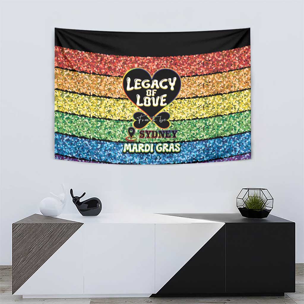 Free To Be Sydney Mardi Gras Tapestry Legacy Of Love - Wonder Print Shop