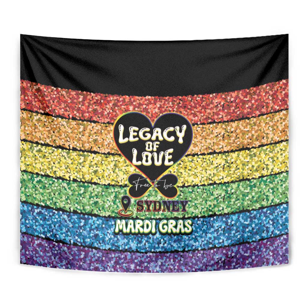 Free To Be Sydney Mardi Gras Tapestry Legacy Of Love - Wonder Print Shop