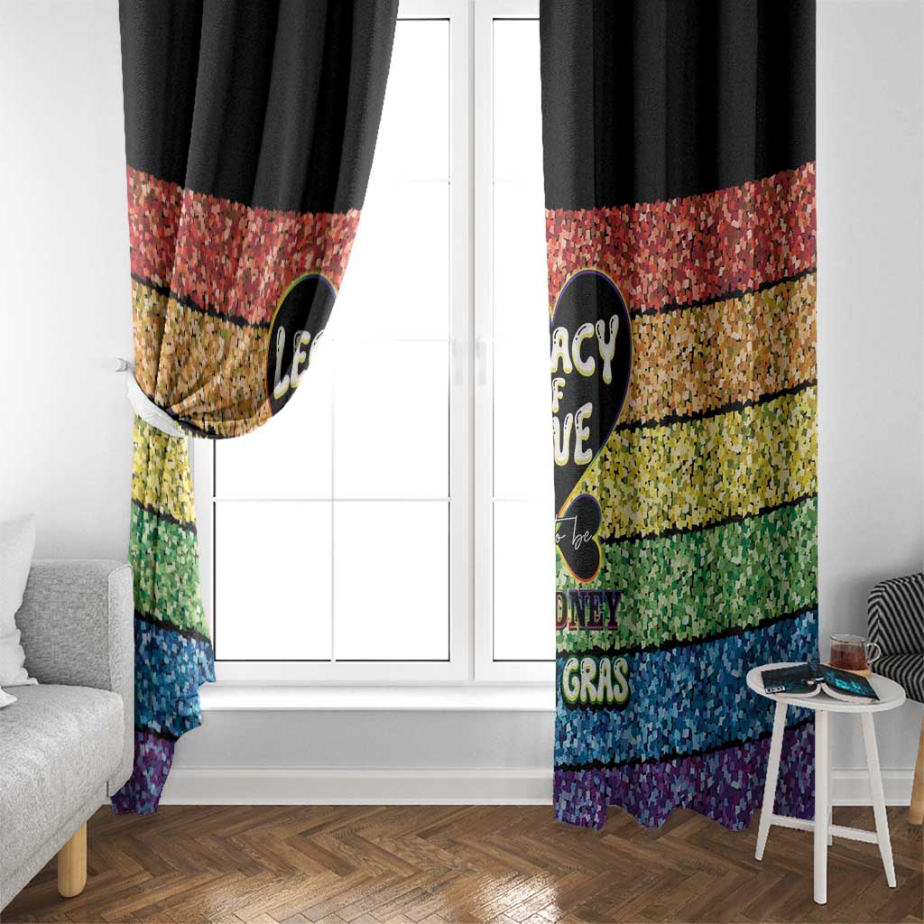 Free To Be Sydney Mardi Gras Window Curtain Legacy Of Love - Wonder Print Shop