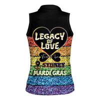 Free To Be Sydney Mardi Gras Women Sleeveless Polo Shirt Legacy Of Love - Wonder Print Shop