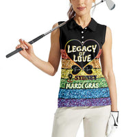 Free To Be Sydney Mardi Gras Women Sleeveless Polo Shirt Legacy Of Love - Wonder Print Shop