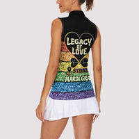 Free To Be Sydney Mardi Gras Women Sleeveless Polo Shirt Legacy Of Love - Wonder Print Shop