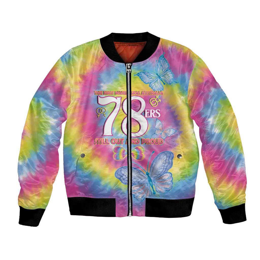 First Sydney Madri Gras Australia Bomber Jacket 78ers Still Out And Proud