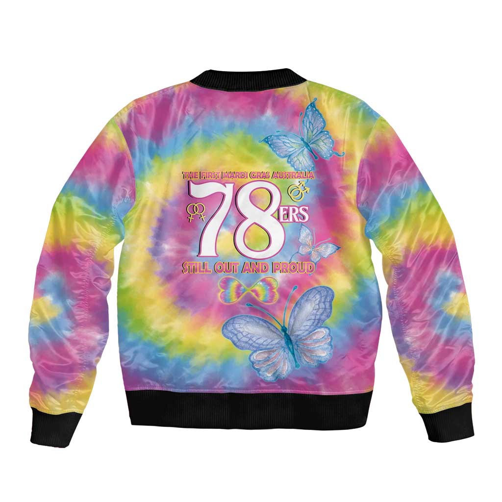 First Sydney Madri Gras Australia Bomber Jacket 78ers Still Out And Proud