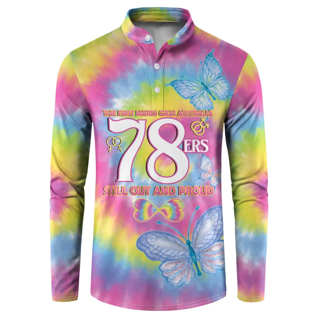 First Sydney Madri Gras Australia Button Sweatshirt 78ers Still Out And Proud