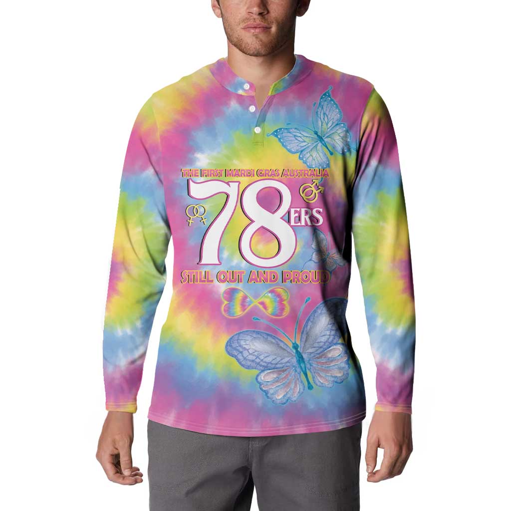 First Sydney Madri Gras Australia Button Sweatshirt 78ers Still Out And Proud