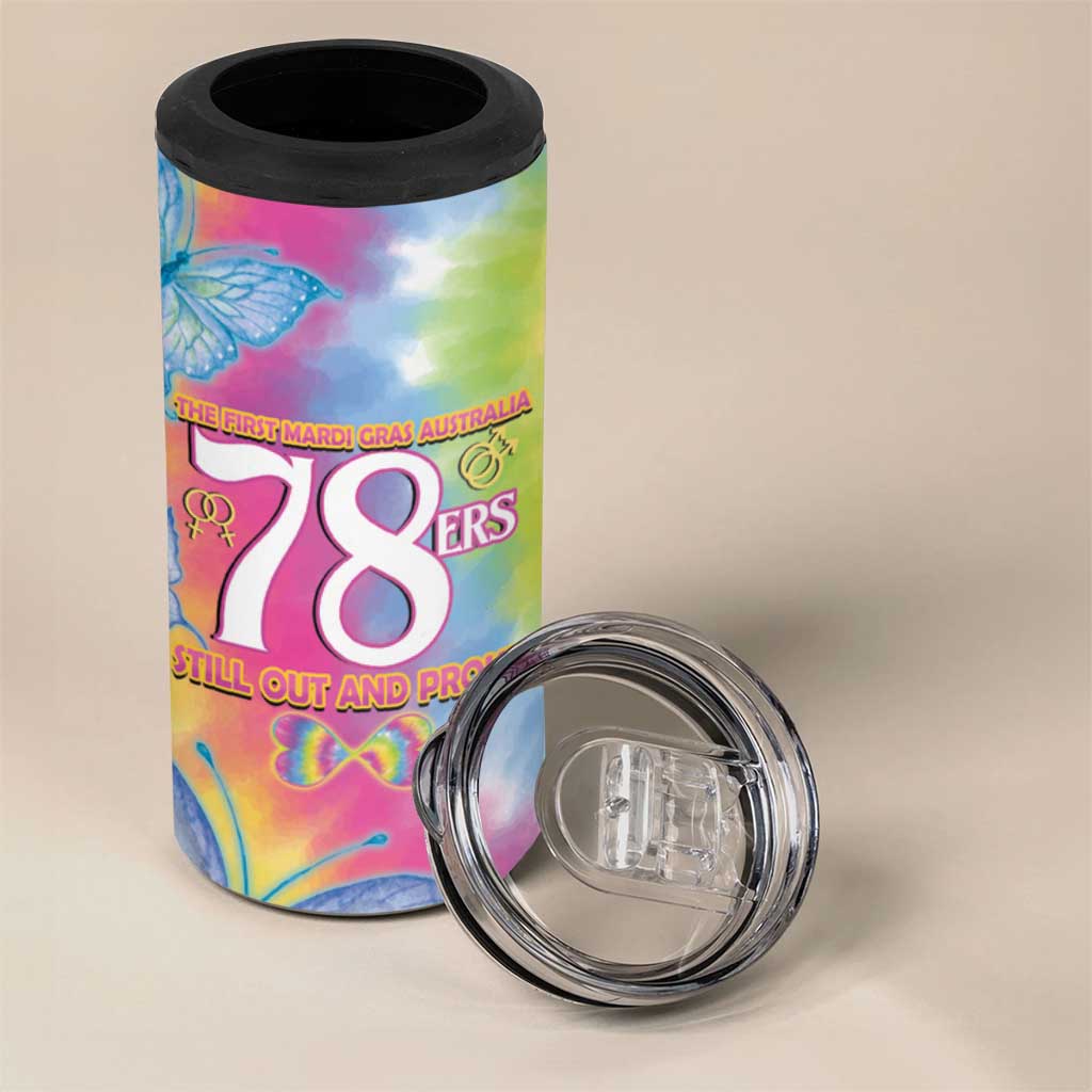 First Sydney Madri Gras Australia 4 in 1 Can Cooler Tumbler 78ers Still Out And Proud