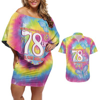 First Sydney Madri Gras Australia Couples Matching Off Shoulder Short Dress and Hawaiian Shirt 78ers Still Out And Proud