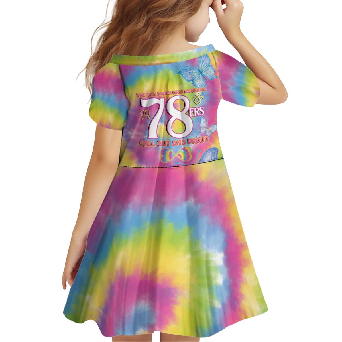 First Sydney Madri Gras Australia Kid Short Sleeve Dress 78ers Still Out And Proud