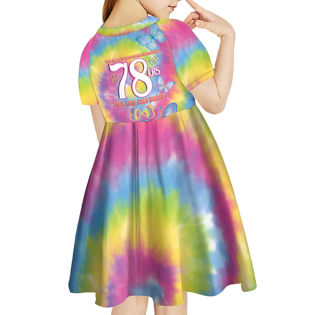 First Sydney Madri Gras Australia Kid Short Sleeve Dress 78ers Still Out And Proud