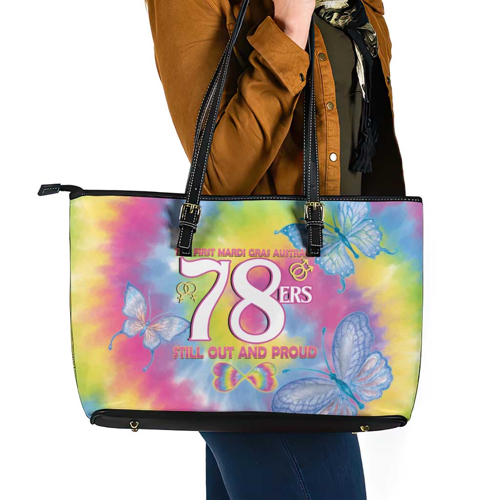 First Sydney Madri Gras Australia Leather Tote Bag 78ers Still Out And Proud
