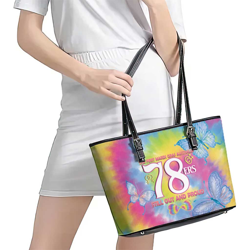 First Sydney Madri Gras Australia Leather Tote Bag 78ers Still Out And Proud
