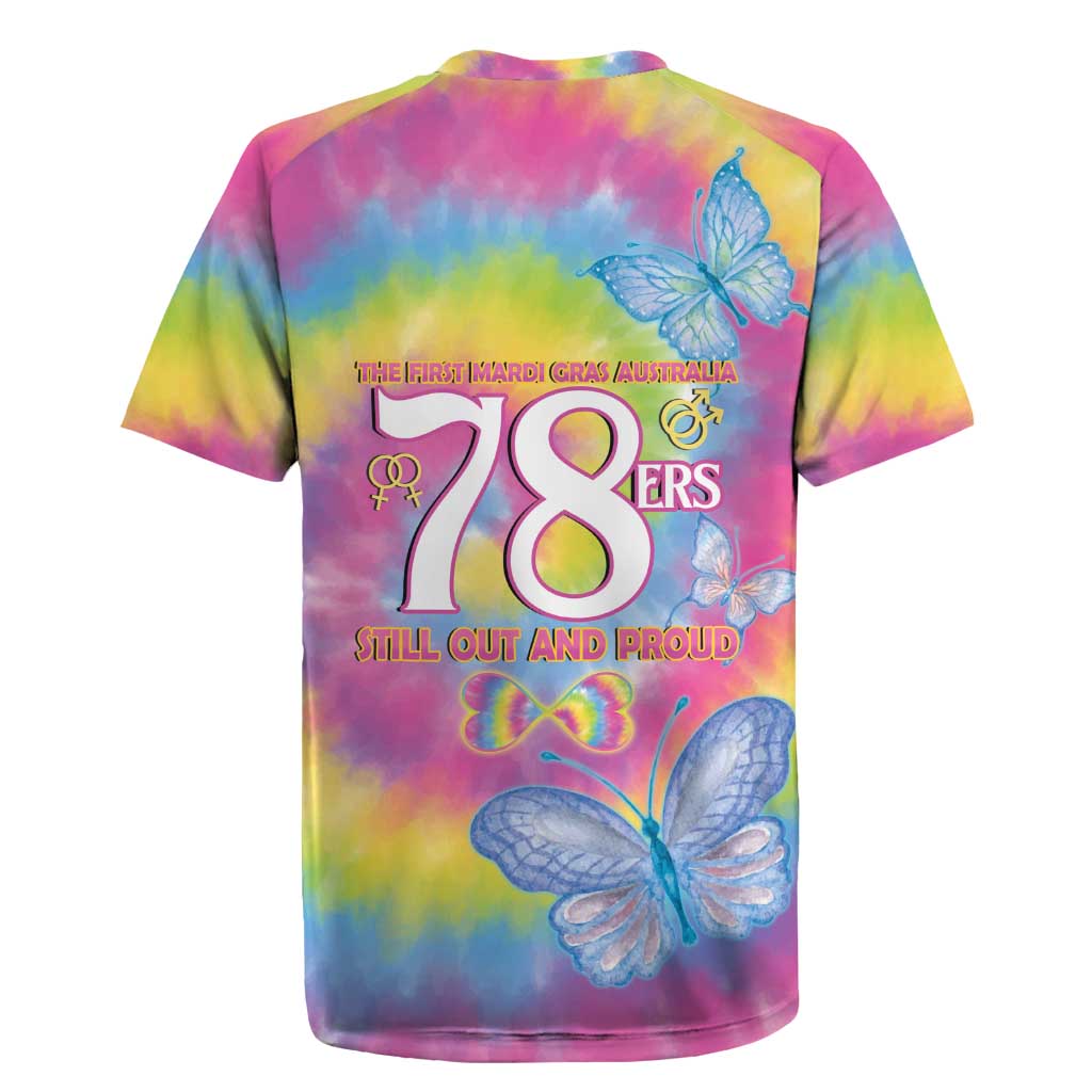 First Sydney Madri Gras Australia Rugby Jersey 78ers Still Out And Proud - Wonder Print Shop