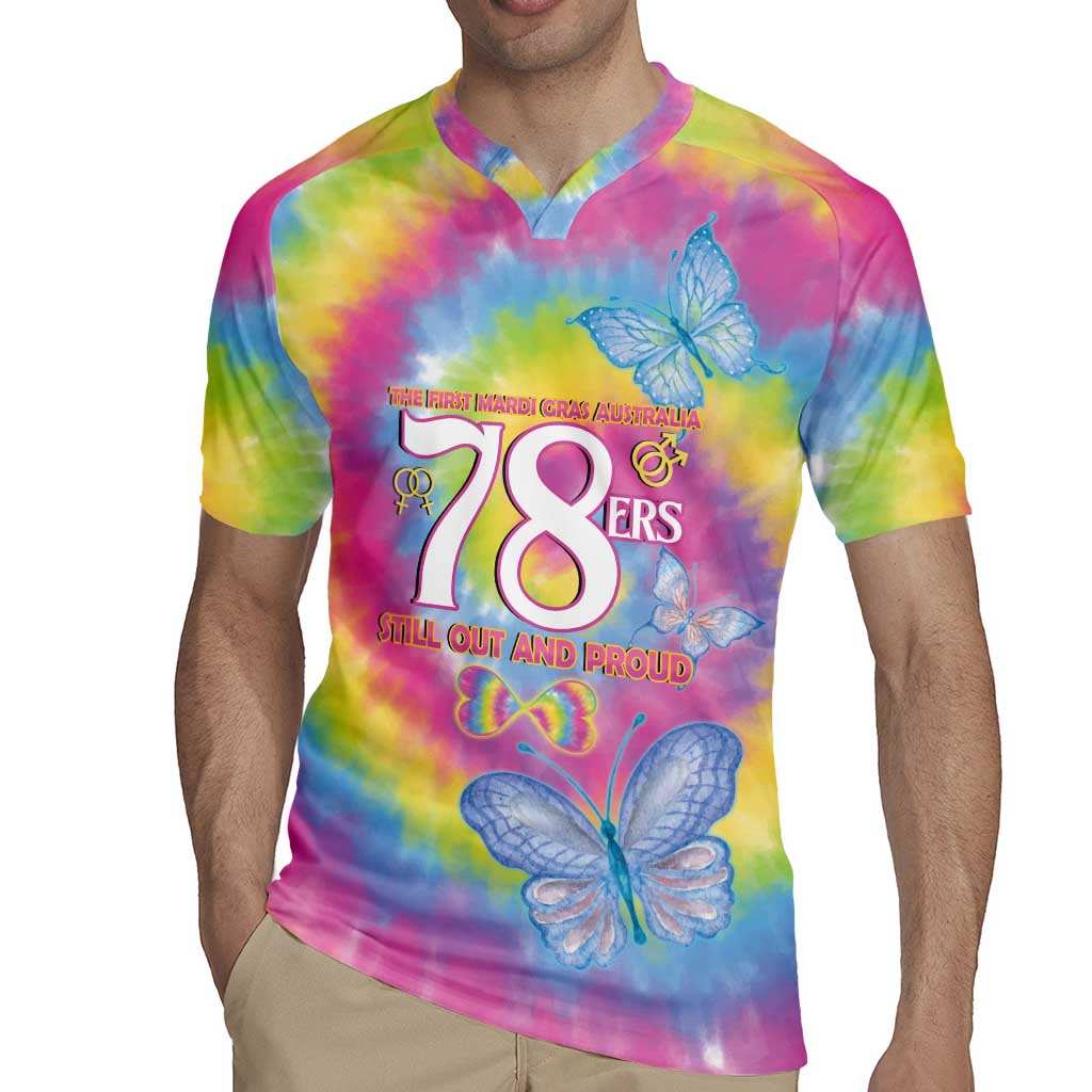 First Sydney Madri Gras Australia Rugby Jersey 78ers Still Out And Proud - Wonder Print Shop