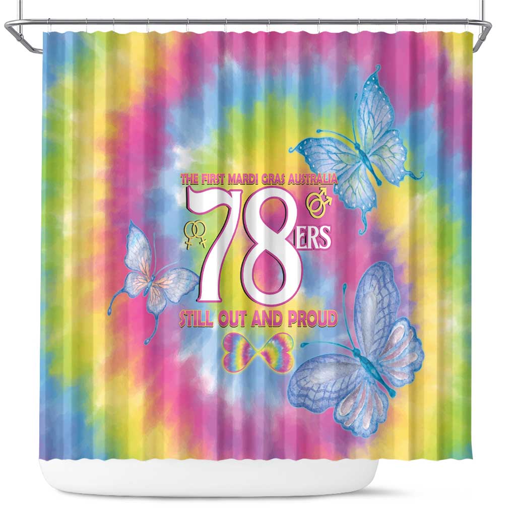 First Sydney Madri Gras Australia Shower Curtain 78ers Still Out And Proud - Wonder Print Shop